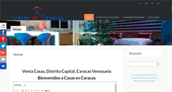 Desktop Screenshot of casasencaracas.net